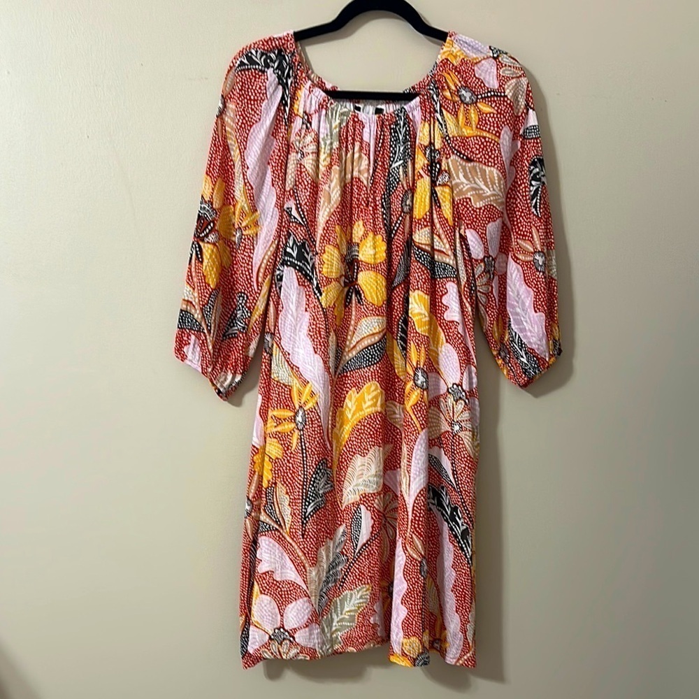 Elizabeth and James Marika Uptown Garden Float Dress Sz Small Farmhouse Relaxed